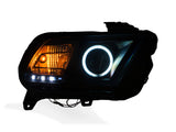 11-14 Ford Mustang 3.7L V6 Raxiom 49170 LED Halo Projector Headlights Black Housing (Smoked Lens)