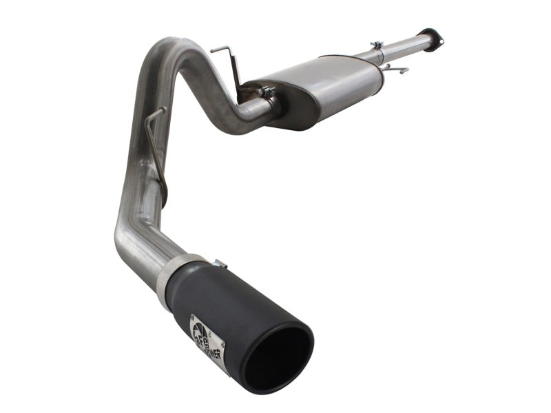 aFe MACHForce XP Exhausts Cat-Back SS 409 EXH  Wrinkle Black CB Ford F-150 Ecoboost 11-14 V6-3.5L Stainless Steel (tt) Catback aFe