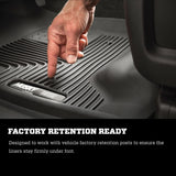 04-08 Ford F-150 SuperCrew Cab Husky Liners 55901 X-act Contour Front Floor Liner (Black)