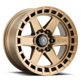 21-23 Ford Bronco ICON 3417858347BS Raider 17 x 8.5 / 6 x 5.5 / 0mm Offset 4.75in BS Satin Brass Wheel
