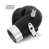 21-23 Ford Bronco V6 2.7L Mishimoto MMICP-BR27-21UHBK High-Mount Intercooler Pipe Upgrade Kit Wrinkle Black