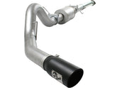 11-14 Ford F-150 V6 3.5L Ecoboost aFe 49-03041-B Power Atlas 4in Aluminized Cat-Back Exhaust System w/ 304 SS Black Tip