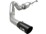 11-14 Ford F-150 V6 3.5L Ecoboost aFe 49-03041-B Power Atlas 4in Aluminized Cat-Back Exhaust System w/ 304 SS Black Tip