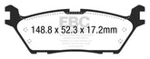 15-20 Ford F-150 V6 2.7L / 17-20 Raptor / 18-23 Expedition EBC ED93037 Electric PB Extra Duty Rear Brake Pads