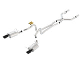 13-14 Mustang GT/Boss 302 V8 5.0L Borla 140516BC RWD Single Split Rear Exit ATAK Black Chrome CB Exhaust