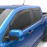 22-24 Ford Maverick EGR 573595 In Channel Window Visors Front/Rear Set - Matte Black Crew Cab