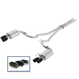 18-23 Ford Mustang GT 5.0L Ford Racing M-5200-M8SBA Cat-Back Sport Exhaust System w/ Quad Black Chrome Tips