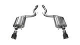 15-17 Ford Mustang GT V8 5.0L Corsa Performance 14329BLK 3in Axle Back Exhaust Black Dual Tips (Touring)