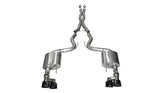 15-17 Ford Mustang GT V8 5.0L Corsa Performance 14335BLK 3in Cat Back Exhaust Black Quad Tips (Xtreme)