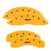 10-14 Ford F-150 MGP 10213SMGPYL 4 Caliper Covers Engraved Front & Rear MGP Yellow Finish Black Characters
