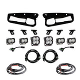 21-23 Ford Bronco w/ Steel Bumper Baja Designs 447763 Squadron Pro/Dual S2 Sport Steel Bumper Fog Pocket Light Kit