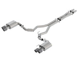 18-23 Ford Mustang GT 5.0L Borla 140745CF AT/MT (w/o Valves) S-Type 3in Cat-Back Exhaust w/Carbon Fiber Tips