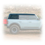Turn Offroad 2021+ Ford Bronco Hard Top (4 Door) w/ Defroster/Wiper & Side Badge Delete -  Primer (Paintable)