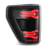24-26 Ford F-150 / Raptor AlphaRex 653028 LUXX-Series LED Tail Lights Alpha-Black
