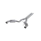 15-17 Ford Mustang GT 5.0L V8 MBRP S7277AL 3in Cat Back Dual Split Rear Street Version 4.5in Tips - Aluminized