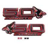 15-25 Ford Mustang UPR 85108-003 Howling Coyote 5.0 Fender Emblems (7.25" x 2.25" x .250") VA 2-296-717