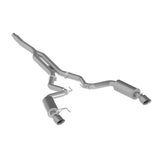 15-23 Ford Mustang V6 2.3L EB MBRP S7274AL Alum 3in Cat Back Dual Split Rear Exit Street Version