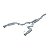 15-23 Ford Mustang V6 2.3L EB MBRP S7274409 T409 3in Cat Back Dual Split Rear Exit Street Version