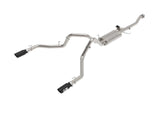 21-26 Ford F-150 Tremor 3.5L V6 / 5.0L V8 aFe 49-33160-B Gemini XV 3 IN 304 Stainless Steel Cat-Back Exhaust System w/ Dual Black Tip