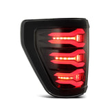 21-23 Ford F150 AlphaRex 653030 LUXX-Series LED Tail Lights Black/Red