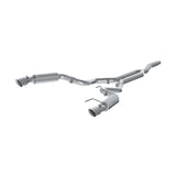 15-23 Ford Mustang V6 2.3L EB MBRP S7275AL Alum 3in Cat Back Dual Split Rear Exit (Race Version)