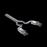 18-23 Ford Mustang GT 5.0 w/ Quad Tip Active Exhaust MBRP S72093CF Cat Back Split Rear T304 w/Carb Fib Tips