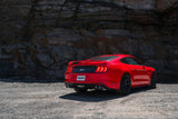 18-23 Ford Mustang GT 5.0L MBRP S72053CF T304 SS 3in Cat-Back Dual Rear w/ 4in Quad Carbon Fiber Tips (Street)