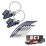 15-17 Ford Mustang V6/GT/Shelby Oracle 2267-335 DRL Upgrade w/ Halo Kit - ColorSHIFT w/ BC1 Controller