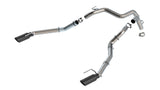 24-25 Ford Ranger Raptor Borla 60743BC 2.75in Tailpipe Kit 4in Tip - Brawler Ceramic Black