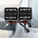 15-24 Ford F-150 / 19-24 Ranger / 21-23 Bronco Go Rhino 732400T Universal XE Hood Hinge Cube Light Mount