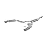 15-23 Ford Mustang 2.3L EcoBoost MBRP S7275409 3in T409 Cat Back Dual Split Rear Exit (Race Version)