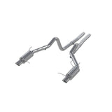 11-14 Ford Mustang GT 5.0L MBRP S7258409 Dual Split Rear Street Version T409 3in Cat Back Exhaust System