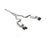 18-23 Ford Mustang 2.3L Ecoboost MBRP S72233CF 3in Cat-Back Exhaust w/ Quad Carbon Fiber SS Tips - T304