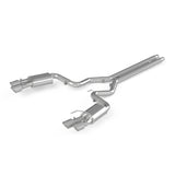 18-23 Ford Mustang GT 5.0L V8 MBRP S7205304 3in Dual Split Rear Cat Back w/ Quad 4in Dual Wall Tips - T304