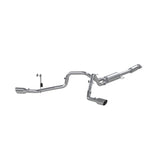 21-23 Ford F-150 2.7L V6 / 3.5L V6 / 5.0L V8 MBRP S5213409 3-2.5in T409 SS Cat-Back Exhaust Dual Side Exit w/ T304 SS Tip