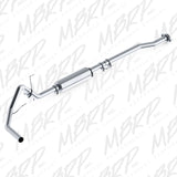 11-14 Ford F-150 V6 3.5L EcoBoost MBRP S5236P 3in Cat Back Single Side AL P Series Exhaust