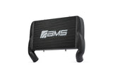 2017+ Ford F-150 3.5L & 2.7L EB / 2017+ Raptor AMS Performance AMS.55.09.0002-3 High Mount Intercooler (Black Powder Coat w/ AMS Logo)