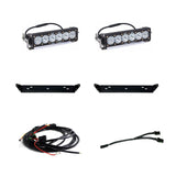 21-24 Ford F-150 Raptor / 2024+ F-150 Raptor R/37 Baja Designs 448063 OnX6+ 10 Inch Dual Behind Grille Light Bar Kit - Clear