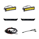 21-24 Ford F-150 Raptor / 2024+ F-150 Raptor R/37 Baja Designs 448064 OnX6+ 10 Inch Dual Behind Grille Light Bar Kit - Amber