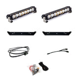 21-24 Ford F-150 Raptor / 2024+ F-150 Raptor R/37 Baja Designs 448065 S8 10 Inch Dual Behind Grille Light Bar Kit - Clear