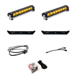 21-24 Ford F-150 Raptor / 2024+ F-150 Raptor R/37 Baja Designs 448066 S8 10 Inch Dual Behind Grille Light Bar Kit - Amber