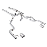 21-26 Ford F-150 SuperCrew 5.0 V8 5.5ft Bed Race Part-Resonated Cat-Back with Dual Outlet