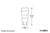 10-14 Ford Raptor Diode Dynamics DD0118P 74 SMD1 LED - Amber (Pair)