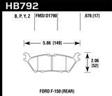 15-20 Ford F-150 / 18-20 Ford Expedition Hawk Performance HB792G.676 DTC-60 Rear Brake Pads