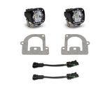 21-24 Ford Bronco Sport Baja Designs 447682 S1 Fog Pocket Light Kit - Clear