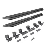 21-24 Ford Bronco Go Rhino DS4129T Black Dominator Extreme DS Sidesteps + Brackets