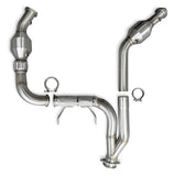 21-24 Ford F-150 3.5L PB CV Fabrication  FFPB2124CDP Stainless Steel Catted Downpipes