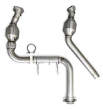 24-25 Ford Raptor CV Fabrication FFR2425CDP Stainless Steel Catted Downpipes