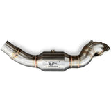 CV Fabrication 23rcdp-1 Catted Downpipe for 21-24 Bronco 2.3L Ecoboost