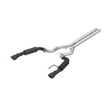 24+ Ford Mustang GT S650 V8 5.0L MBRP S7253BLK 3in Cat-Back Dual Split Black-Coated Aluminized Steel